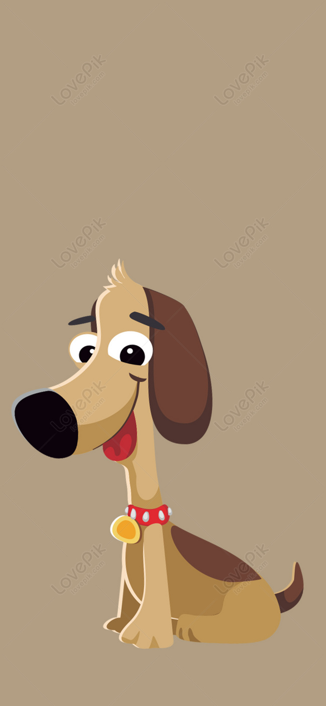 Fondos De Pantalla De Dibujos Animados Cachorro Teléfono Móvil Imagen de  Fondo Gratis Descargar en Lovepik