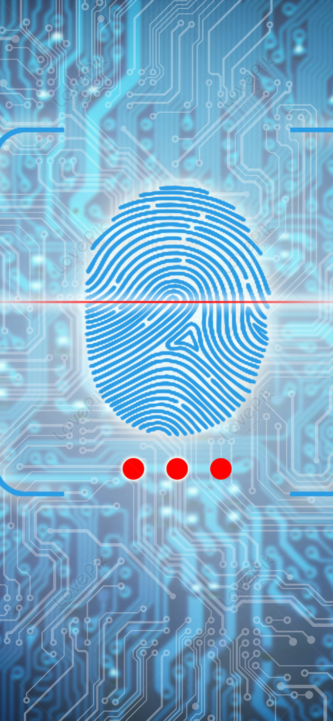 Fingerprint Scanning Mobile Phone Wallpaper Images Free Download on Lovepik  | 400509830