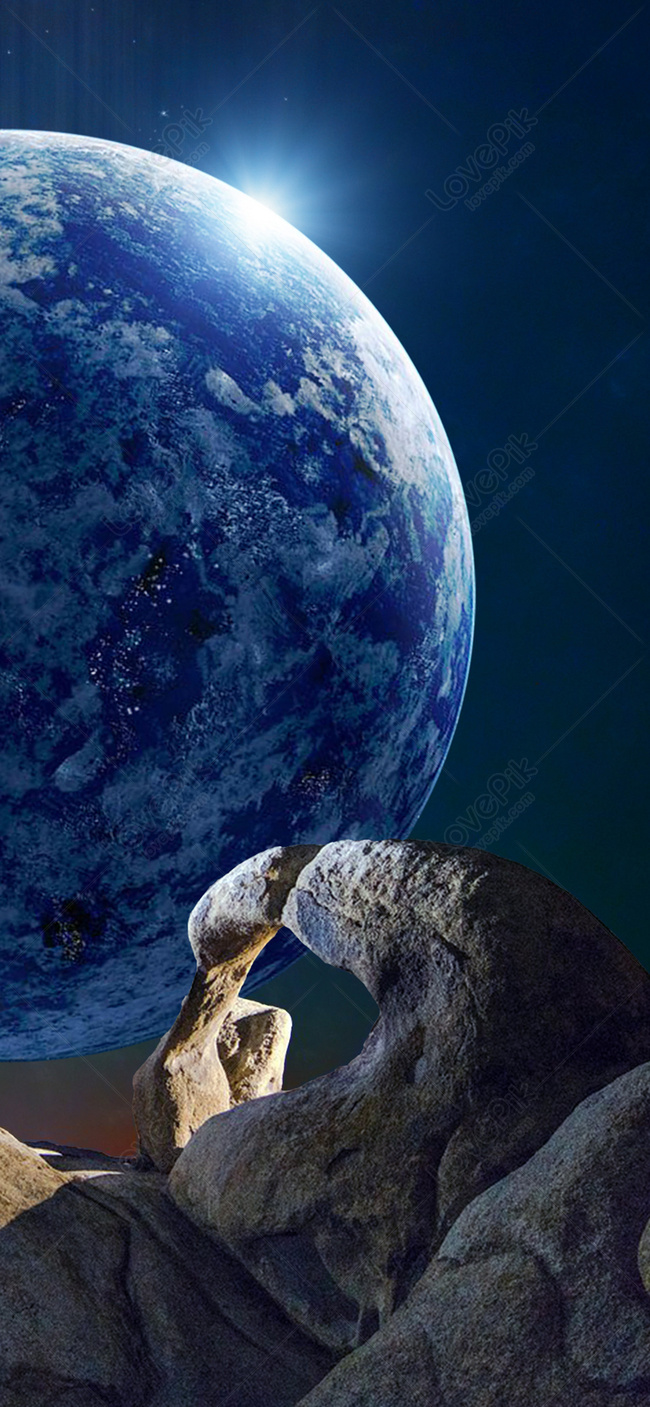 星空地球手機壁紙圖片素材 Jpg圖片尺寸86 300px 高清圖片 Zh Lovepik Com