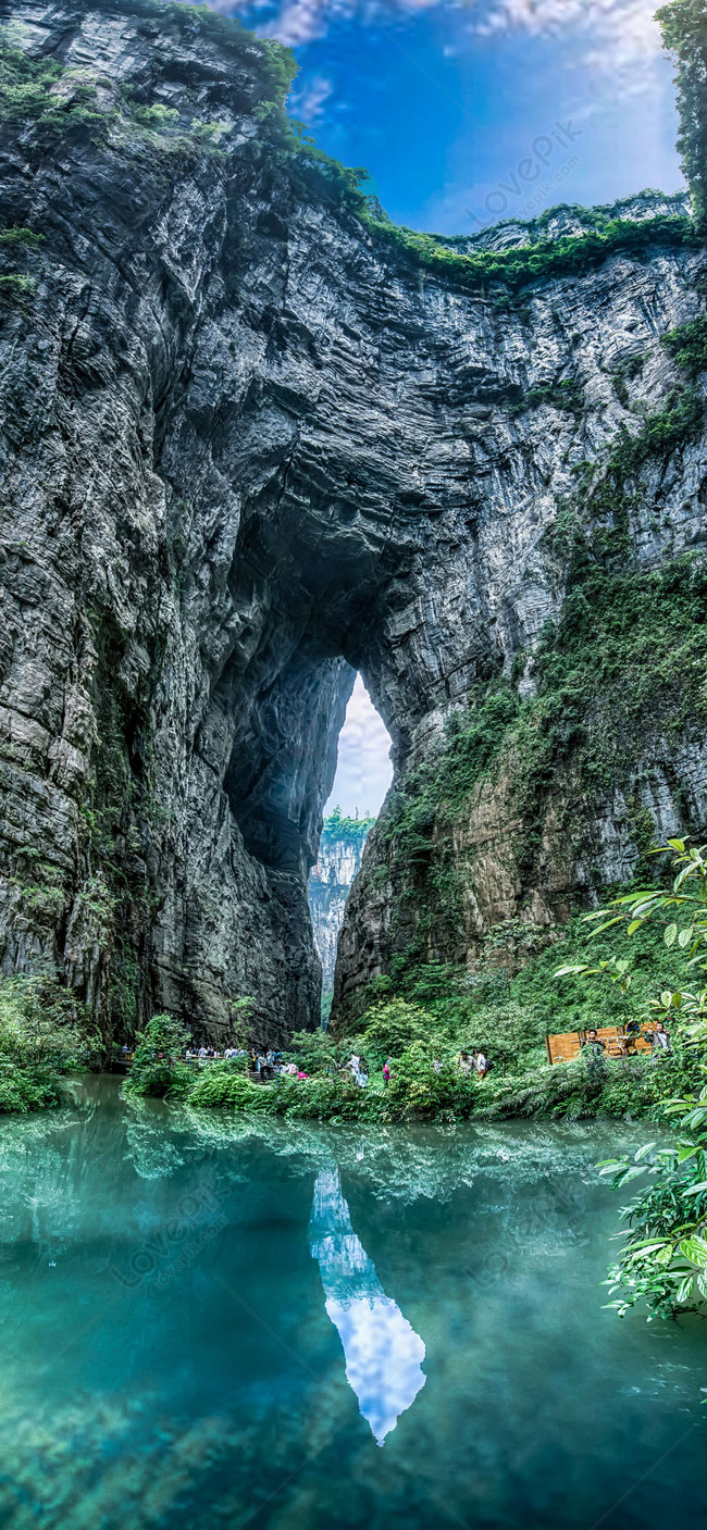 Wulong Tiankeng шить мобильный телефон обои изображение_Фото номер  400509798_JPG Формат изображения_ru.lovepik.com