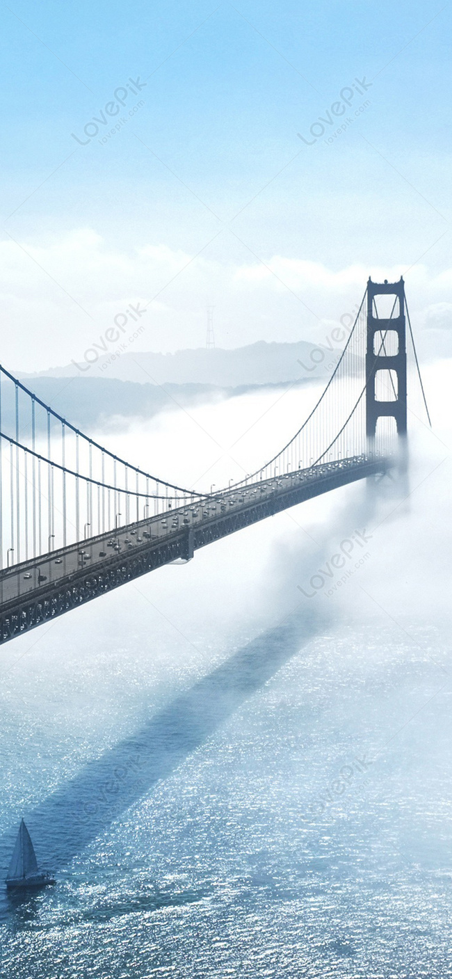 San Francisco Golden Gate Bridge Mobile Wallpaper Images Free Download on  Lovepik | 400792978
