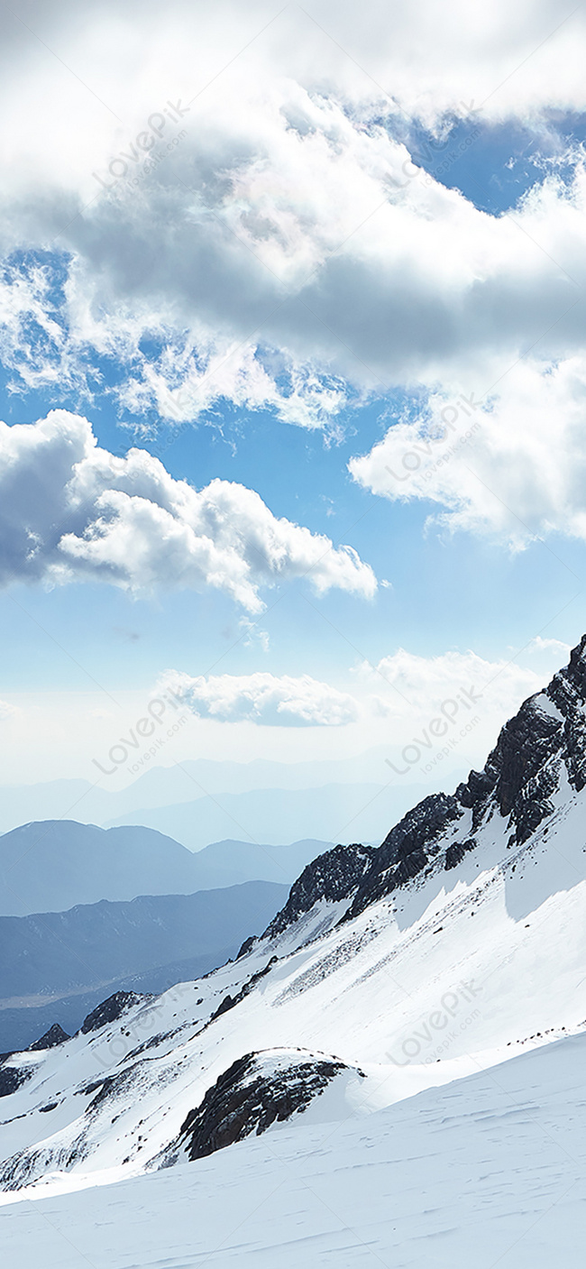 Snow Mountain Scenery Mobile Phone Wallpaper Images Free Download on  Lovepik | 400836867