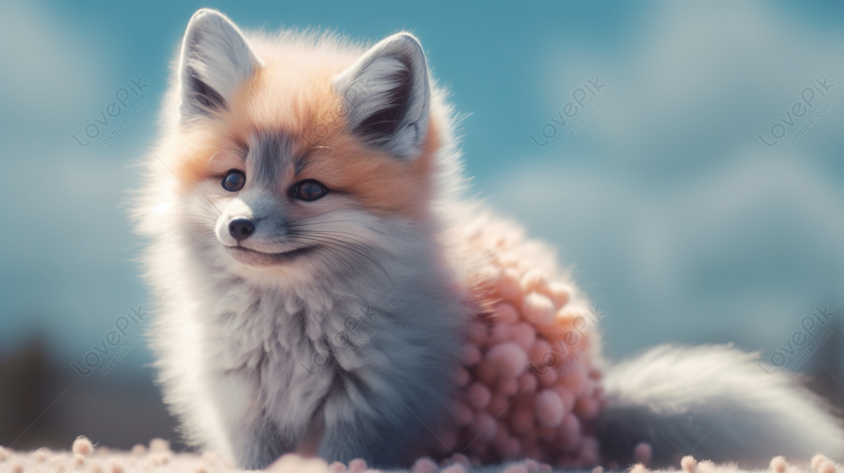 An Animated Photo Of A Baby Fox, Baby Backgrounds, Photo Backgrounds ...