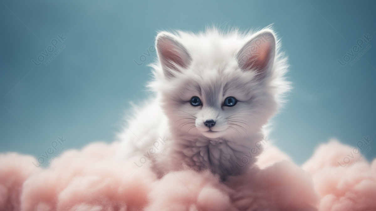 Baby Fox In A Cloud Of Clouds, Cloud Backgrounds, Baby Backgrounds ...