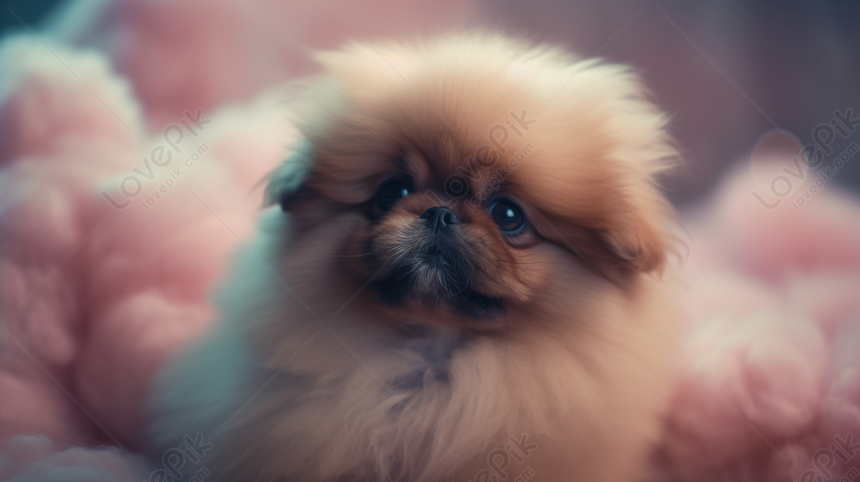 Tiny Little Dodo Dog Inside Pink Clouds, Cloud Backgrounds, Little ...