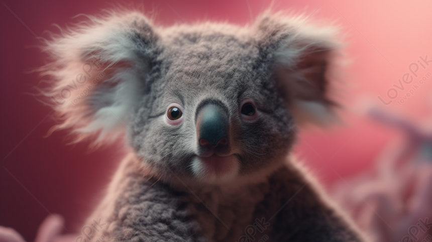 Koala Zipped Up With Colorful Background, Zip Up Backgrounds, Color ...