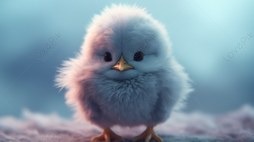 Photo Of A Cute Little Chick Standing, Cute Photo Backgrounds, Photo ...