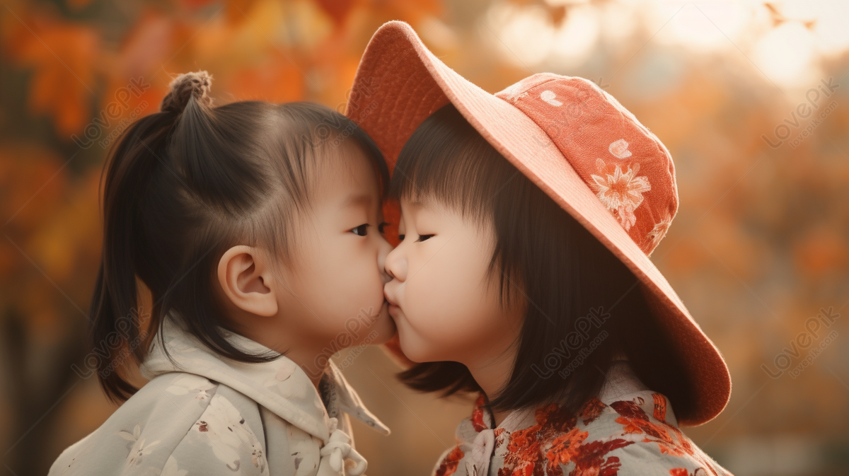 Duas Meninas Se Beijando Imagens, Duas Meninas Se Beijando Imagem  Fundo_Baixe imagens grátis em pt.lovepik.com