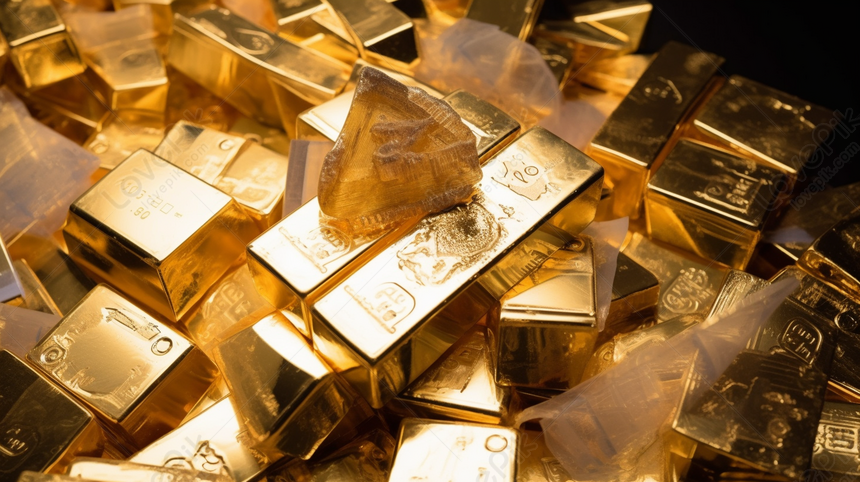 The Arrangement Of The Gold Bars In A Compact Pile, Bar Backgrounds ...