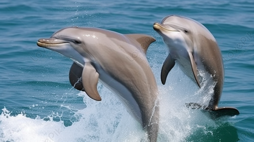 Dazzling Sight: Watch As Two Dolphins Leap Out Of The Oceans Backdrop ...