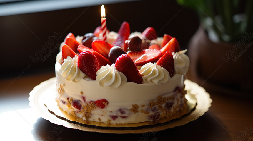 Torta Alle Fragole Con Una Candela Sopra, Cime Sfondi, Torte Alle Fragole  Sfondi, Parte Superiore Della Torta Sfondi JPG Immagine Gratis, sfondi  download su Lovepik