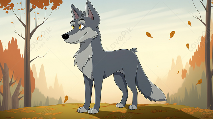 Animated Wolf In Forest Background, Wolf Backgrounds, Anime Backgrounds ...