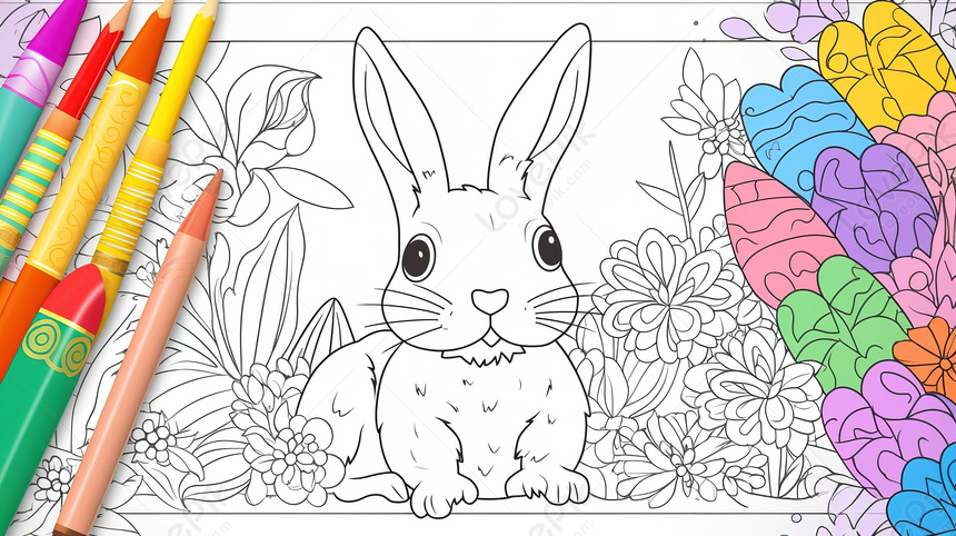 Thỏ con Bunny (phong cách Anime Chibi) - Set 10 Tờ Tranh Tô Màu A4 A5 -  MANGA ANIME COMIC tô màu | Shopee Việt Nam