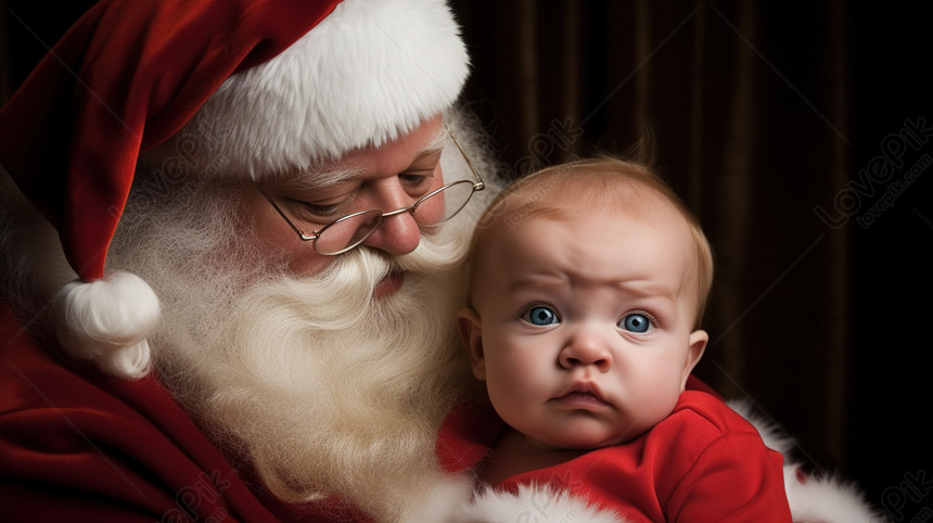 BAMBINO CON SVEGLIA E SFONDO AZZURRO Stock Photo