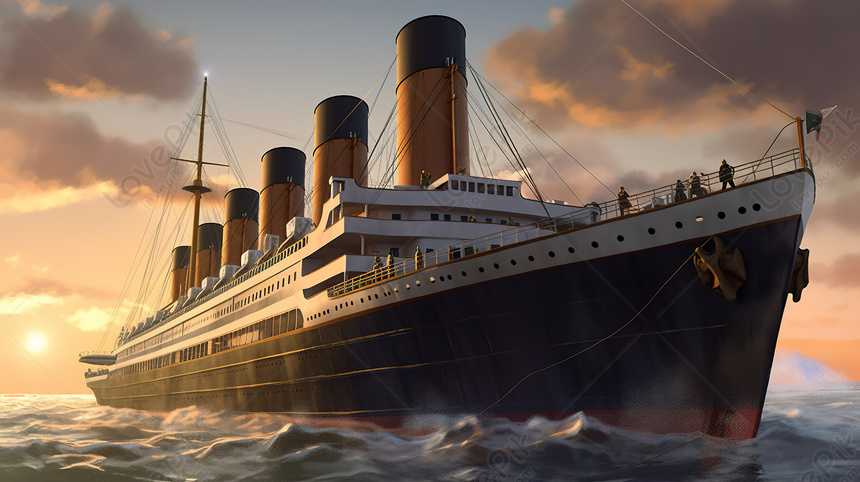 Titanic On The Ocean, Titanic Backgrounds, Ocean Backgrounds, Titanic ...