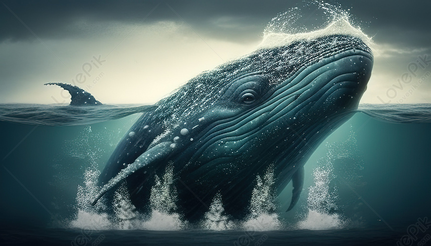 Fantasy Whale Gradient Background Wallpaper Image For Free Download -  Pngtree