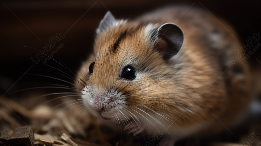 Captivating Photo: Hamster With Beautiful Blue Eye Background, Beauty ...