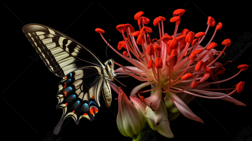 fondo de mariposa negra y roja