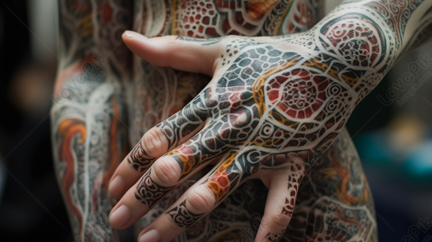 hands of a teenager tattooed with henna, Essaouira, morocco, africa Stock  Photo - Alamy