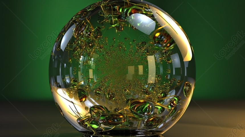 За дизайном фрактального искусства светящегося зеленого стеклянного шара  Брайана Николлсрейса, светящийся шар Фон, зеленое стекло Фон, искусство Фон  изображение_Фото номер 361356254_JPG Формат изображения_ru.lovepik.com