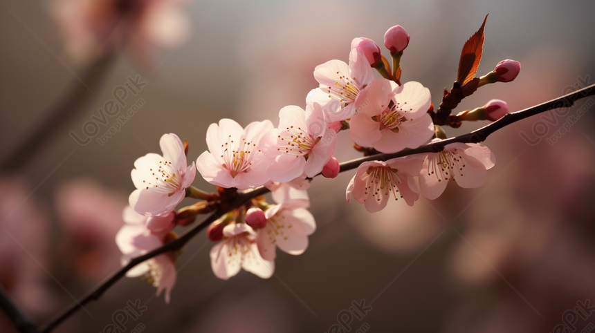 Fiore Di Ciliegio. Fiori Di Primavera. Fiori Di Ciliegio. Sfondo