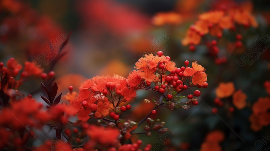 photos de belles fleurs rouges