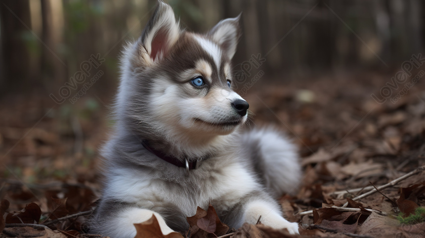 chiots husky moelleux