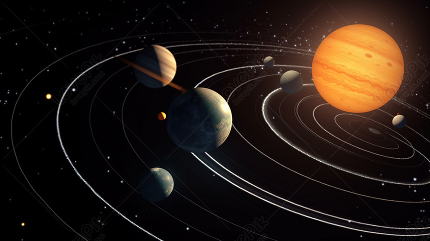 Hình nền hệ mặt trời các hành tinh sáng tạo - Hình Nền Đẹp