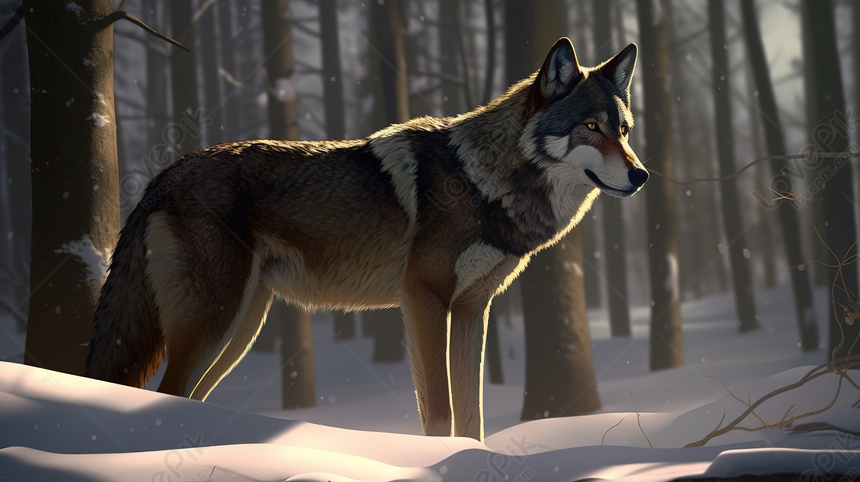 Colore Rosso Sottofondo Di Lupo Selvatico Natura Predatore Animale Hd  Wallpaper Husky Illustrazione Generative Ai Illustrazione di Stock -  Illustrazione di coyote, razza: 274464873