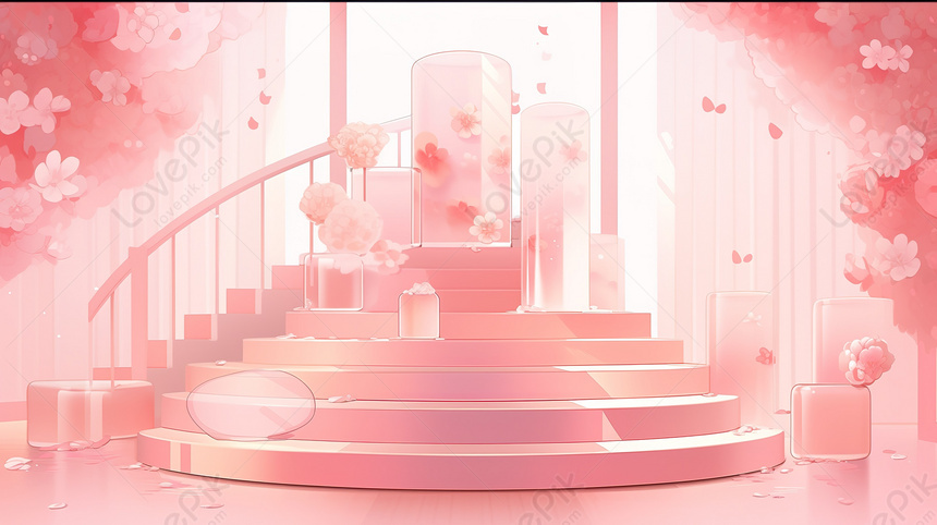 Mê mẩn ảnh anime cute màu hồng Những hình ảnh thật đáng yêu!