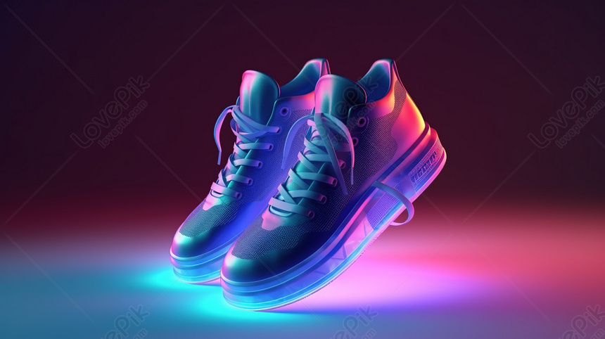 Hình nền Giày Nike Air Steammax 1s Có đèn Led Trên Nền đen, Bộ Minh Họa 3d  Của Ba đôi Giày Thể Thao đầy Màu Sắc Tương Lai Khác Nhau Có đế
