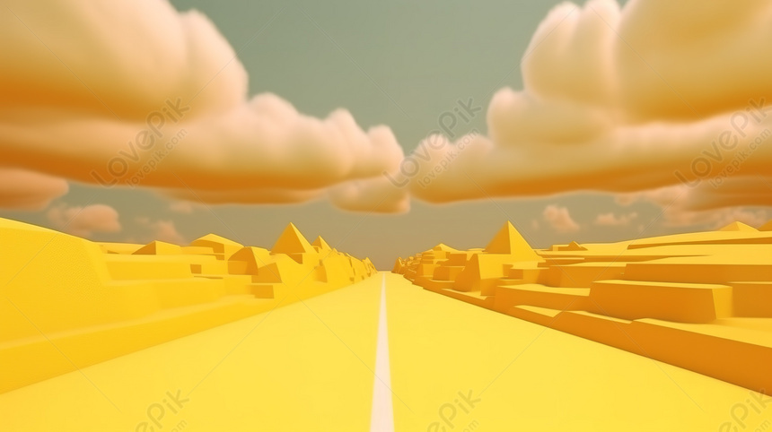 Захватывающая желтая дорога: поразительное изображение на фоне затянутого  облаками неба, небо облака Фон, изображение облака Фон, желтое облако Фон  изображение_Фото номер 361390247_JPG Формат изображения_ru.lovepik.com