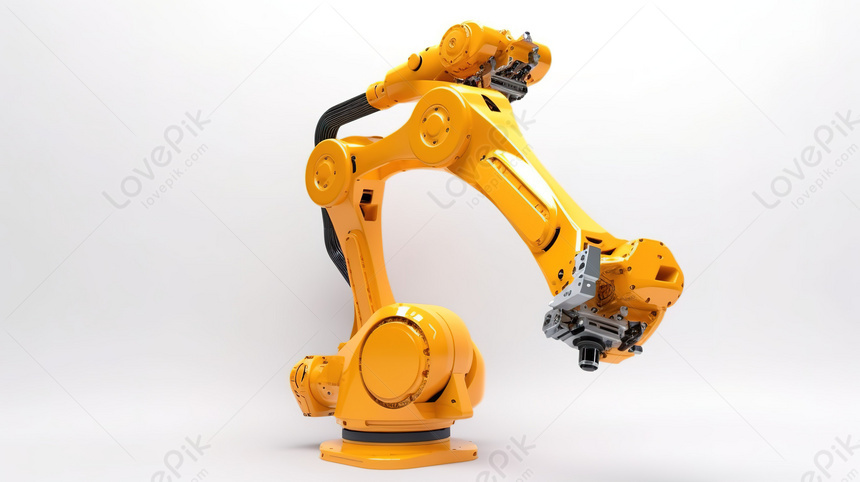 Yellow sales robot arm