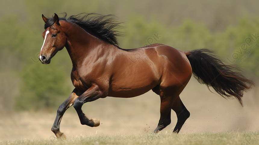 caballos corriendo en un campo