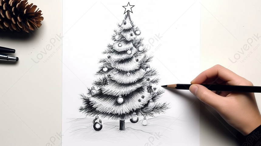 Christmas Stuff Drawing - How To Draw Christmas Stuff Step By Step