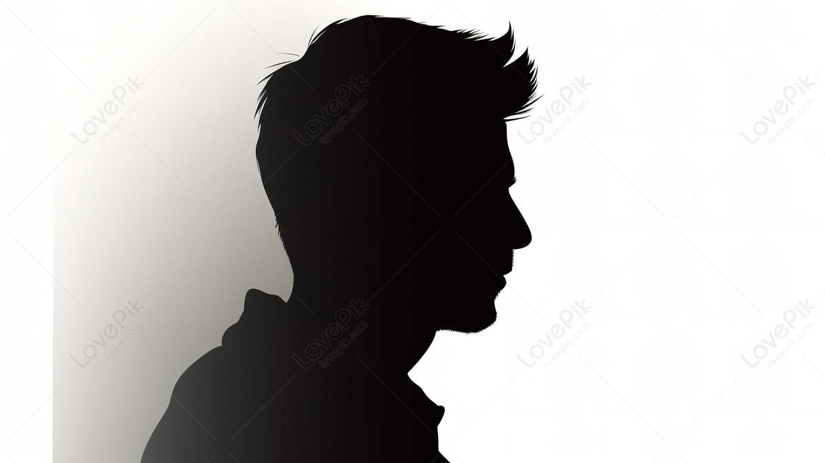 Background Of A Silhouette Mans Profile, Man Silhouette Backgrounds ...