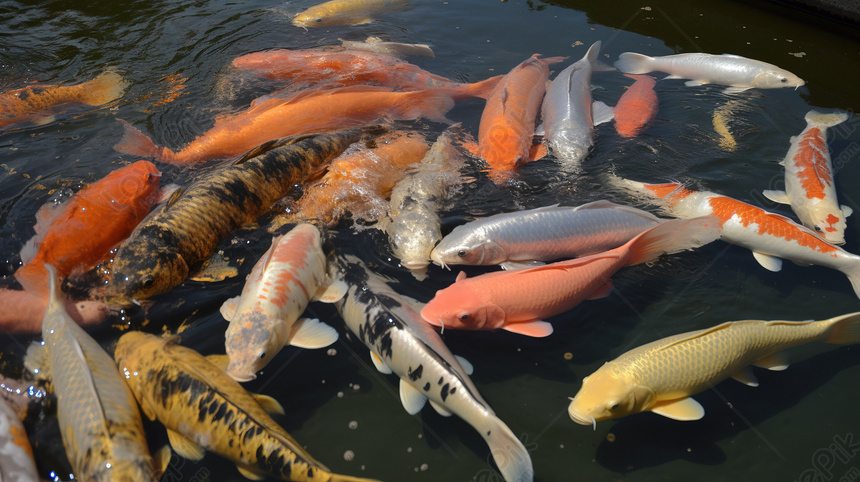 Hình nền Nền Cá Koi 3d Tuyệt đẹp Với Hoa Văn Màu Trắng Và đỏ Rực Rỡ được  Chụp ở Chế độ Xem Bên Nền, Ao Cá, Sân Cỏ, Cỏ Background Vector