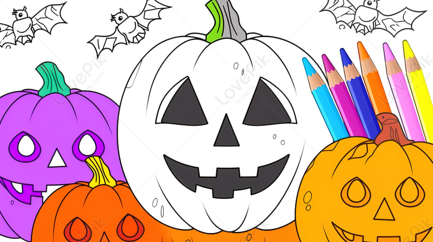 Vẽ quả bí ngô Halloween - Cách vẽ tranh Halloween đơn giản - How to draw  Halloween 2022 - YouTube