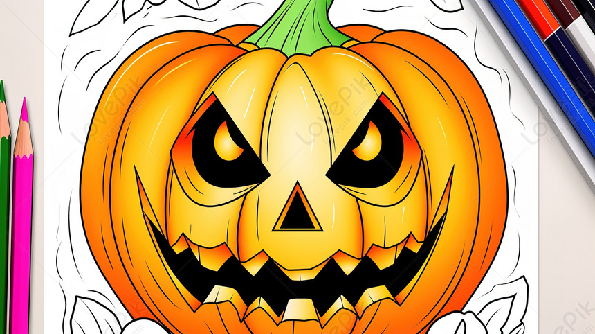Hình nền Nền Tranh Tô Màu Quả Bí Ngô Halloween Nền, Hình ảnh Bí Ngô để Tô  Màu Và In, Quả Bí Ngô, Halloween Background Vector để tải xuống miễn phí -