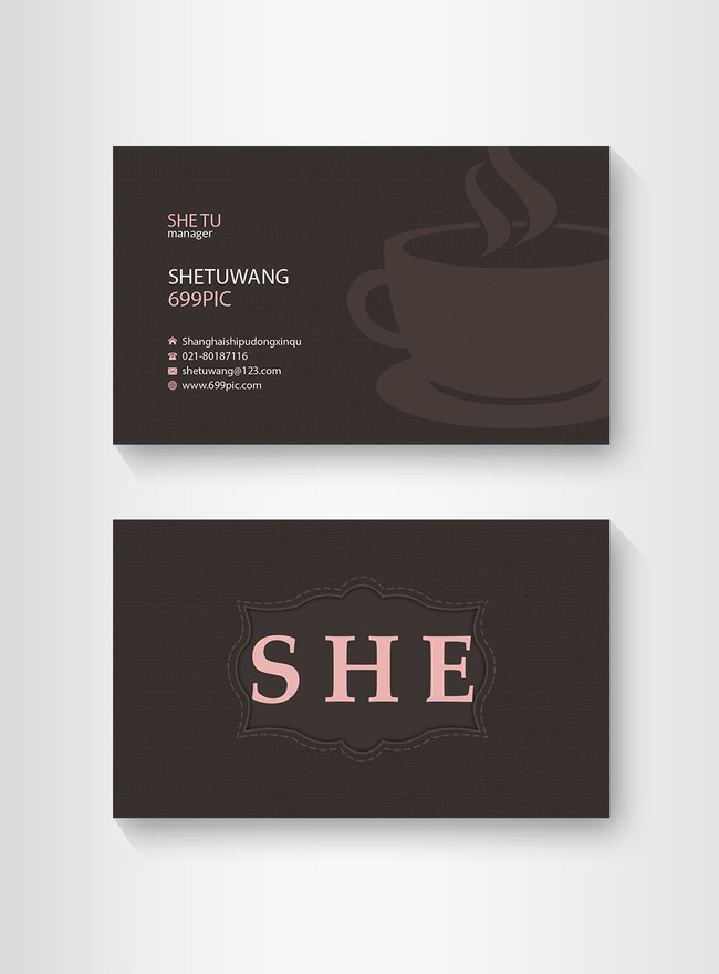 Design Of Grey Pink And Fresh And Lovely Card Template, business business card, business card, business card design
