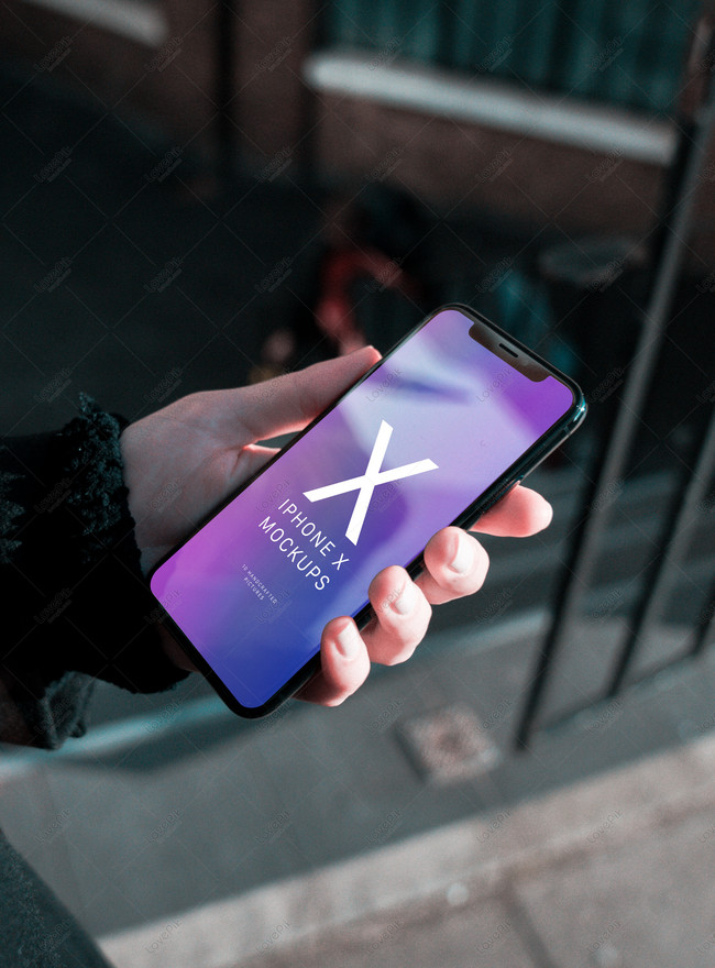 Download Hand Held Mockup Of The Iphone X Phone Template Image Picture Free Download 400789944 Lovepik Com