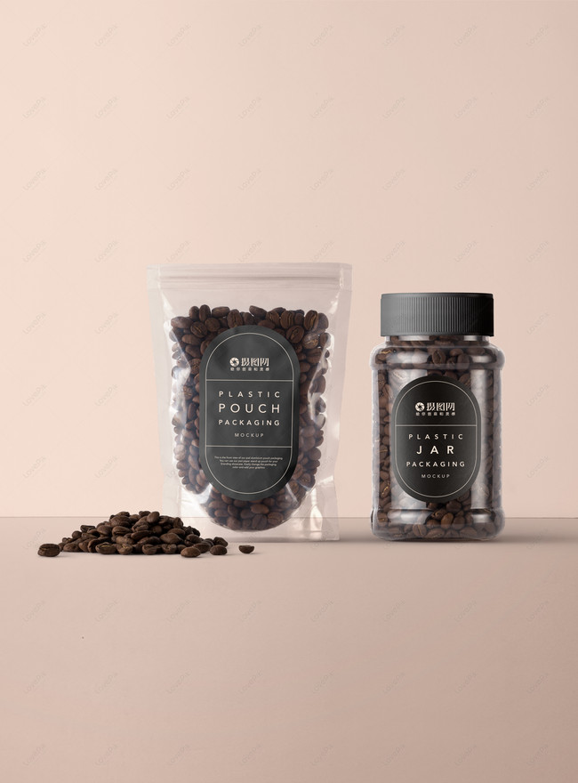 Download Coffee brand packaging demonstration mockup template image ...
