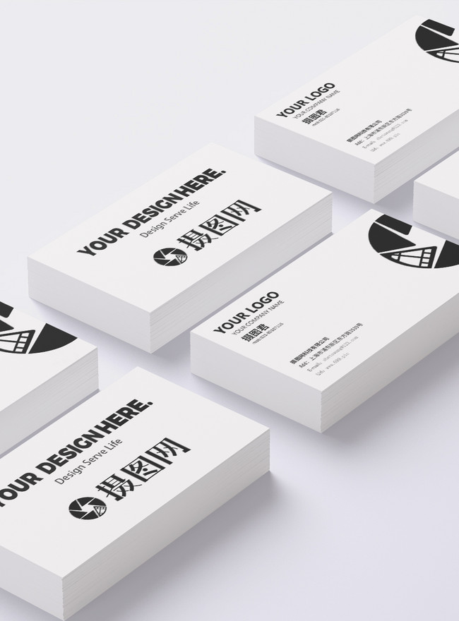 Black and white simple business card vi mockup template image_picture ...