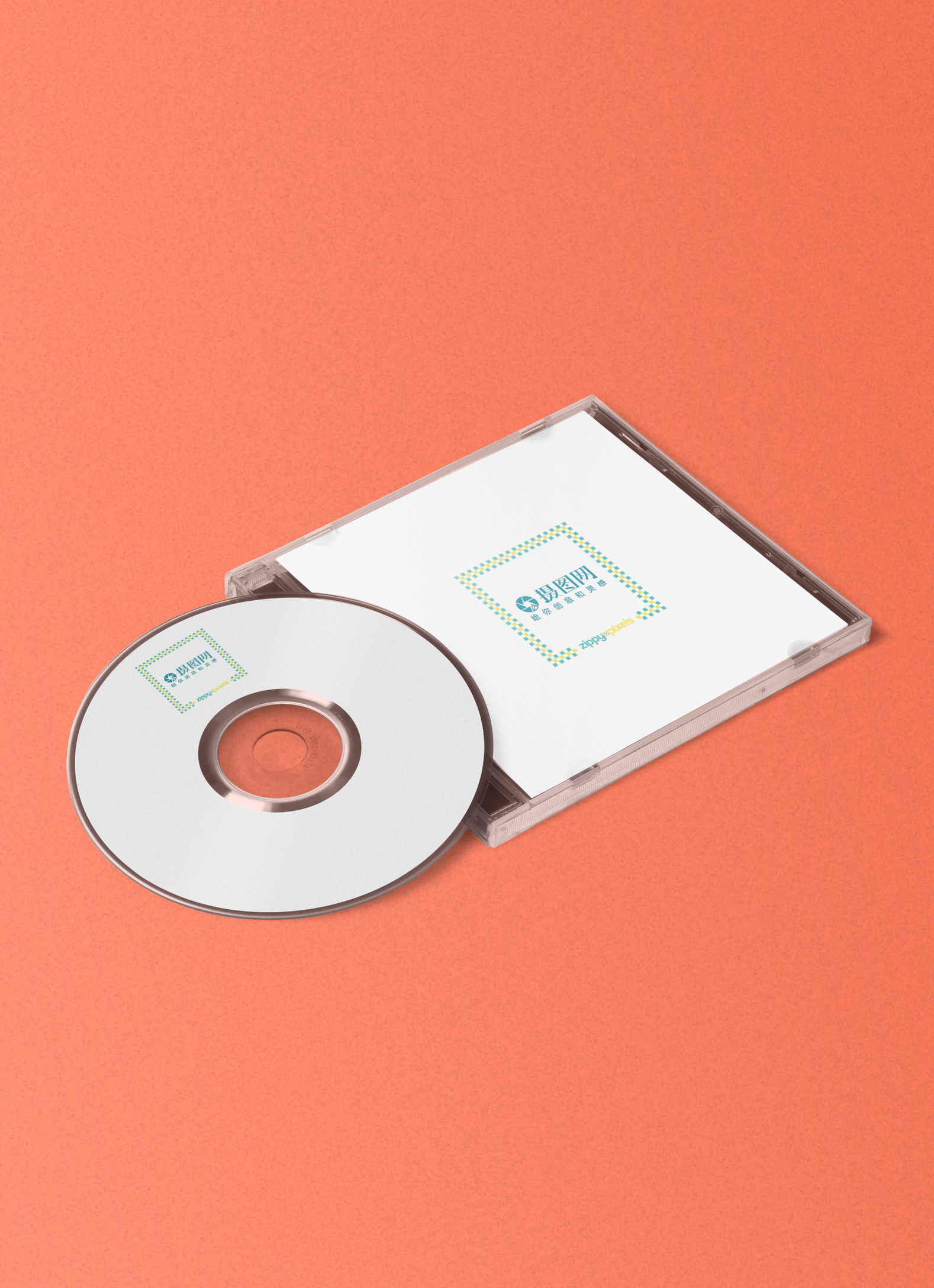 Compact disc packaging mockup template image_picture free download ...