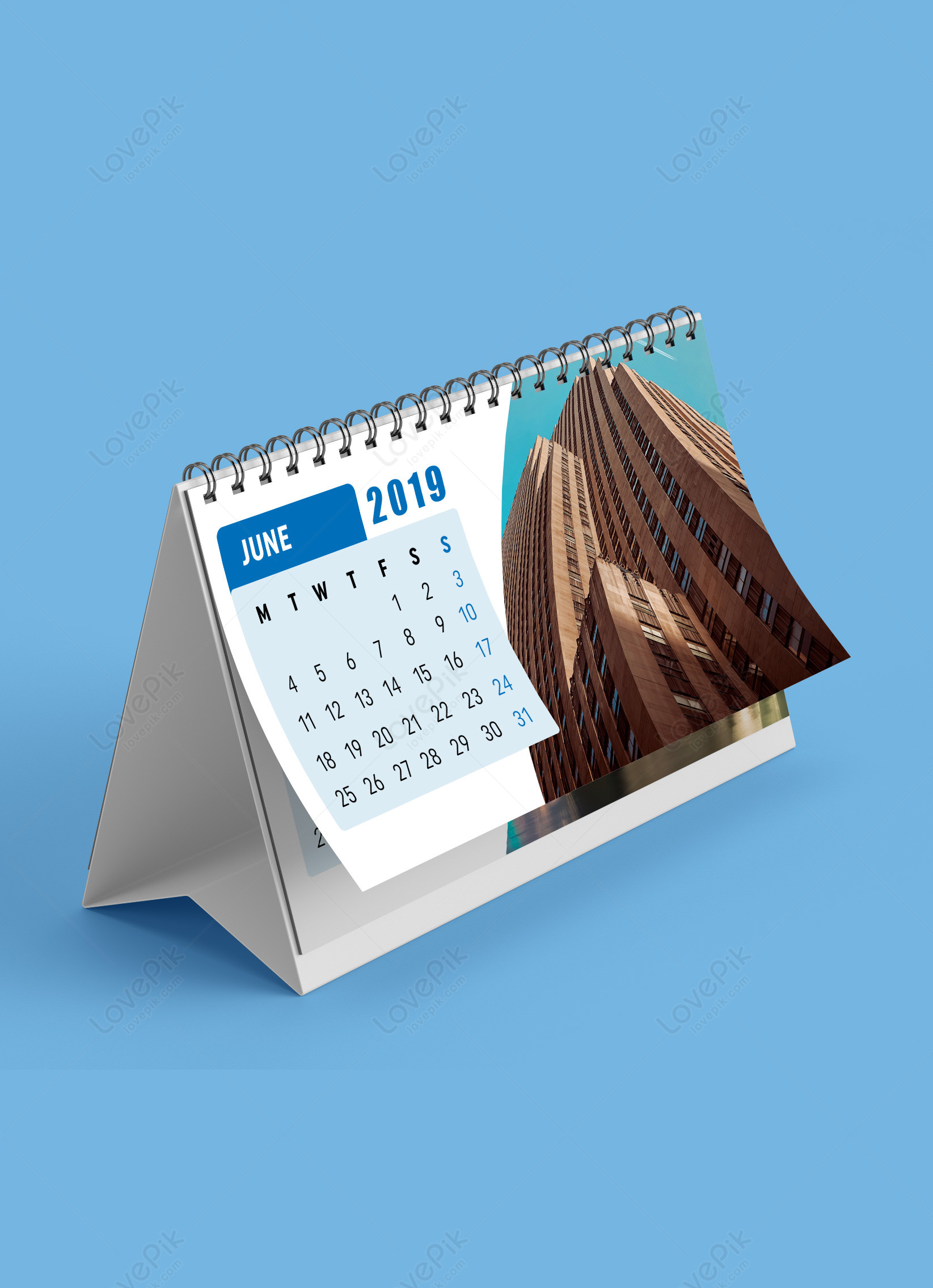 Desk Calendar Mockup Png