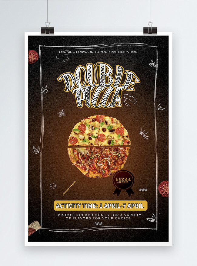 Template Desain Poster Promosi Pizza Lezat Untuk Diunduh Gratis - Lovepik