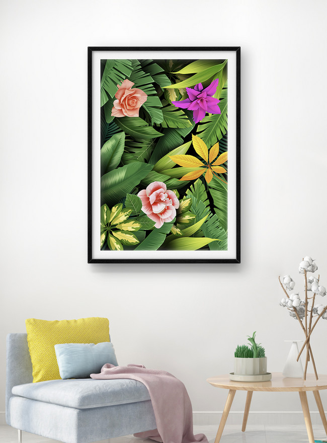 Small fresh plants, home decoration, decorative paintings template ...