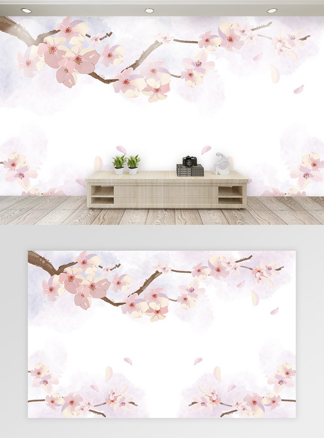 Peach Pink Background Wall Template, 3d sticker templates, peach wall background templates, wall backdrop