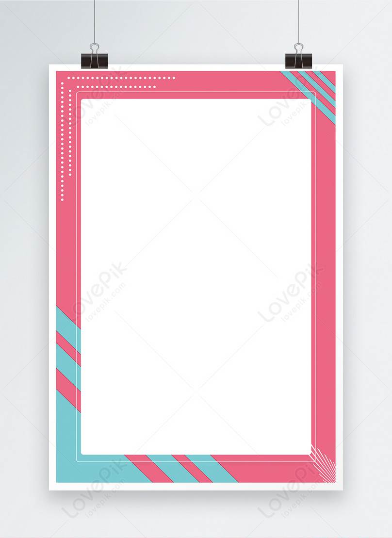 Pink Border Poster Background Template, background poster, design poster, material poster