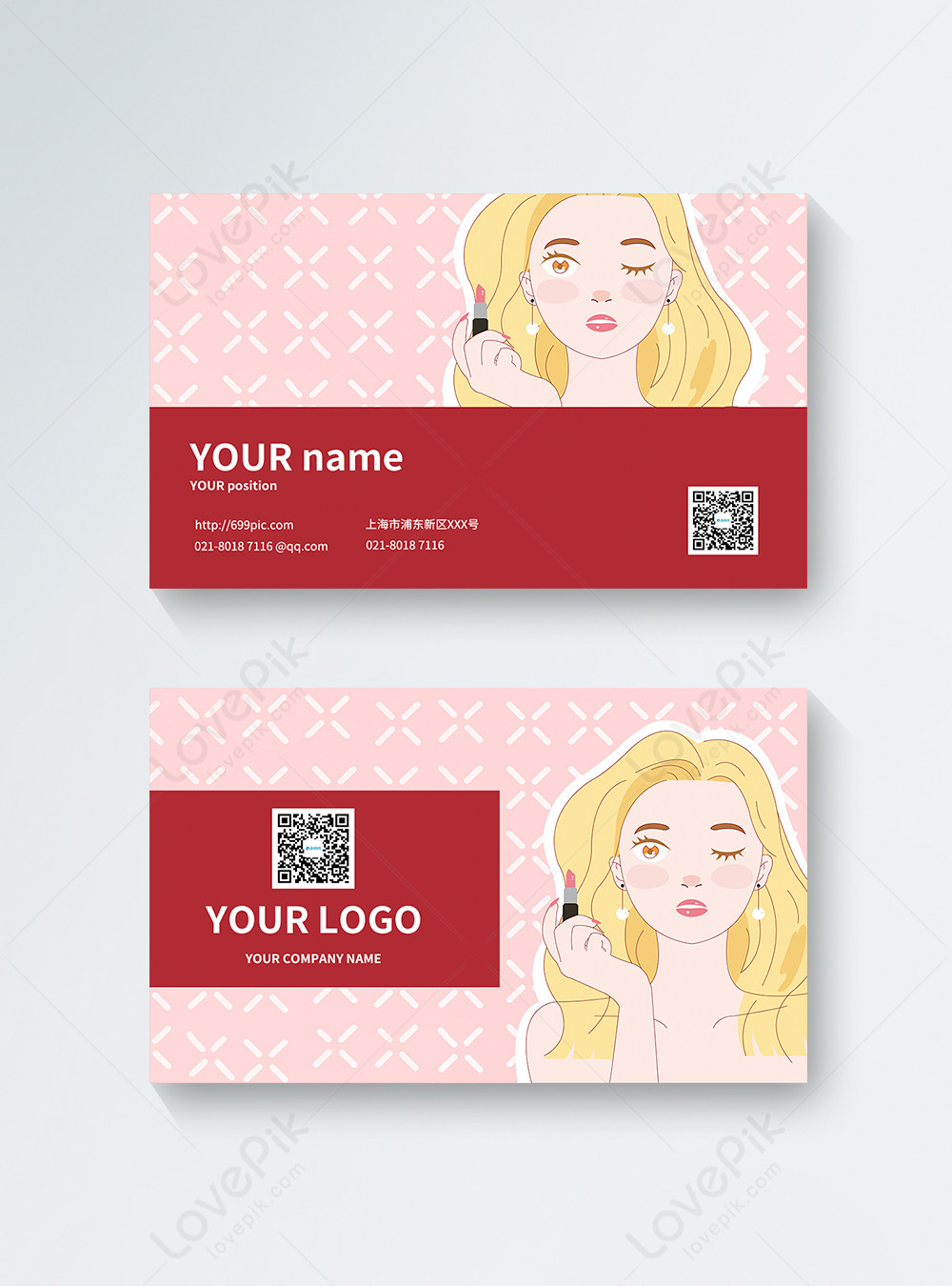 Simple Beauty Salon Business Card Design Template Image Picture Free Download 401421377 Lovepik Com